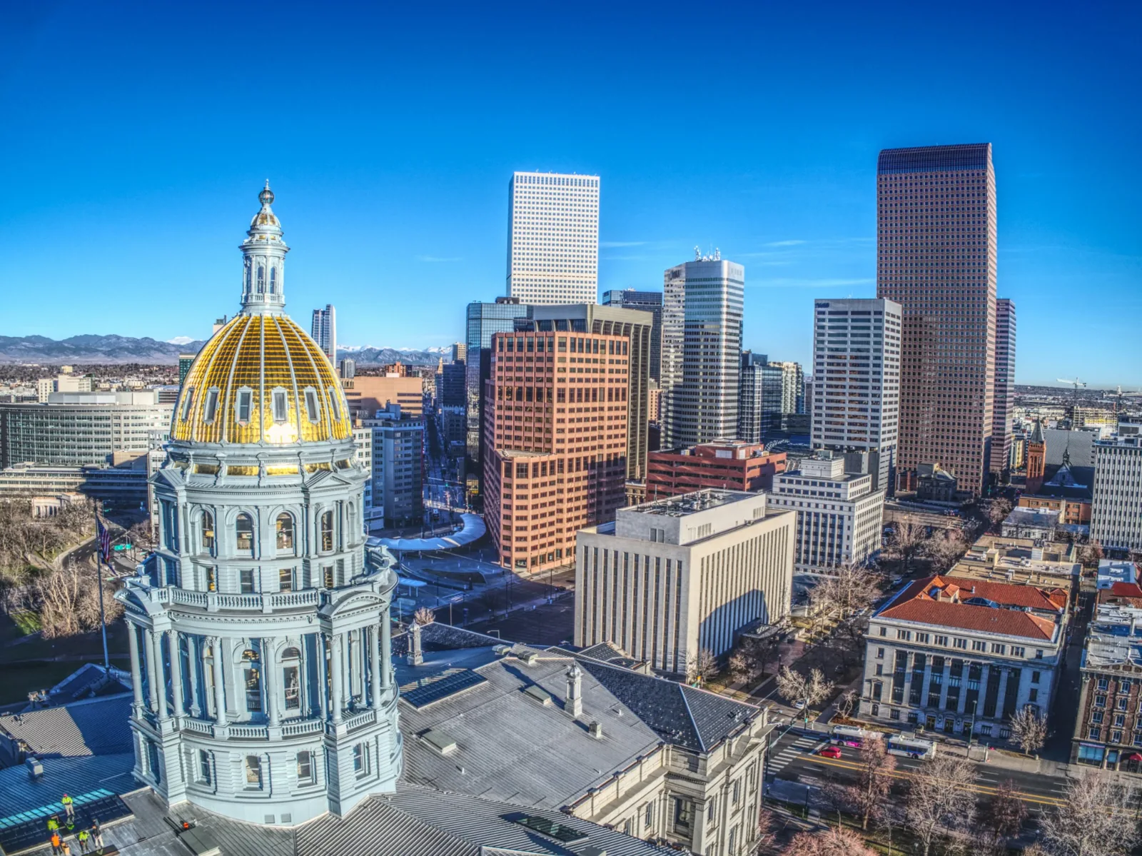Colorado State Capitol and downtown Denver