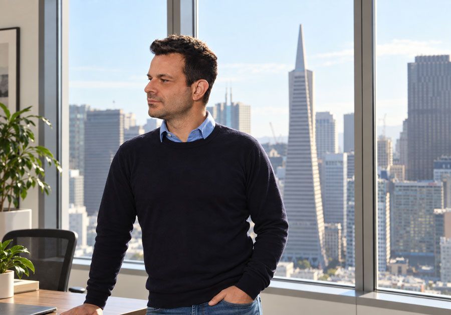 George Dimov, CPA, pictured against a San Francisco office backdrop