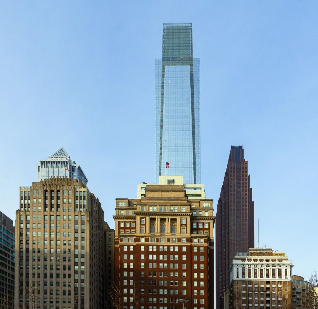 The Dimov Tax office building on Market Street, Philadelphia
