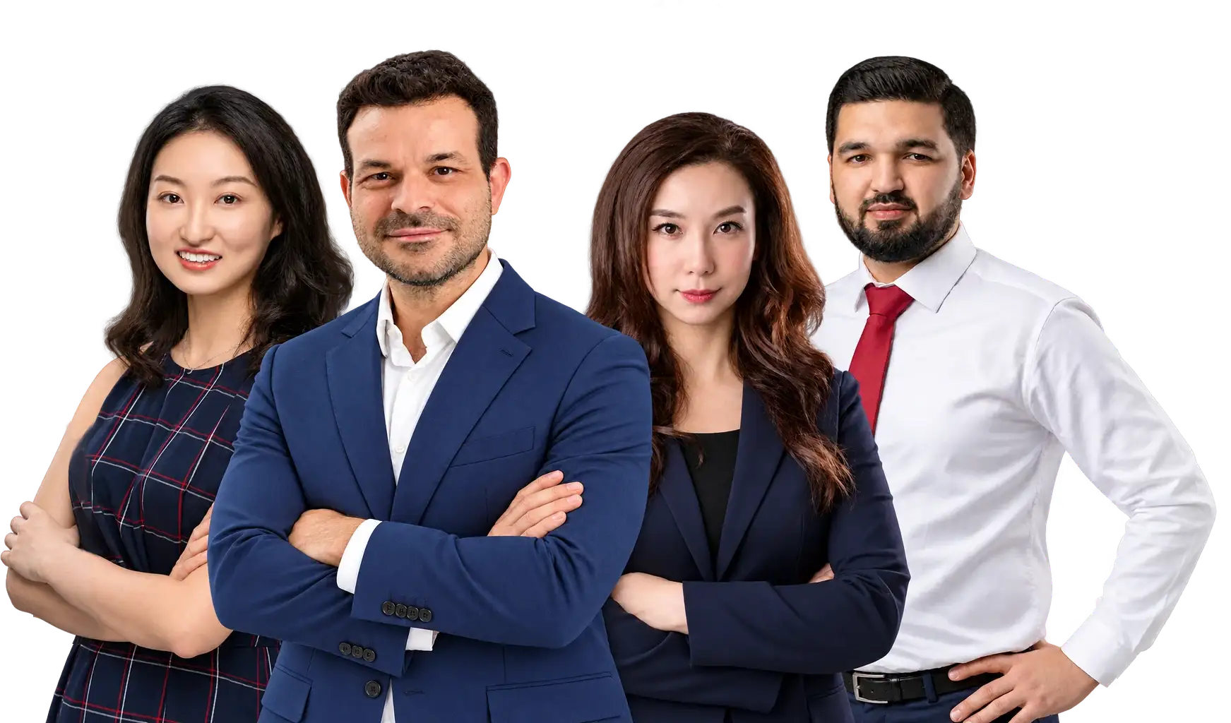George Dimov, Kelly Sheng, Xintian Wang and Doniyorkhon Kudratov of the Dimov team